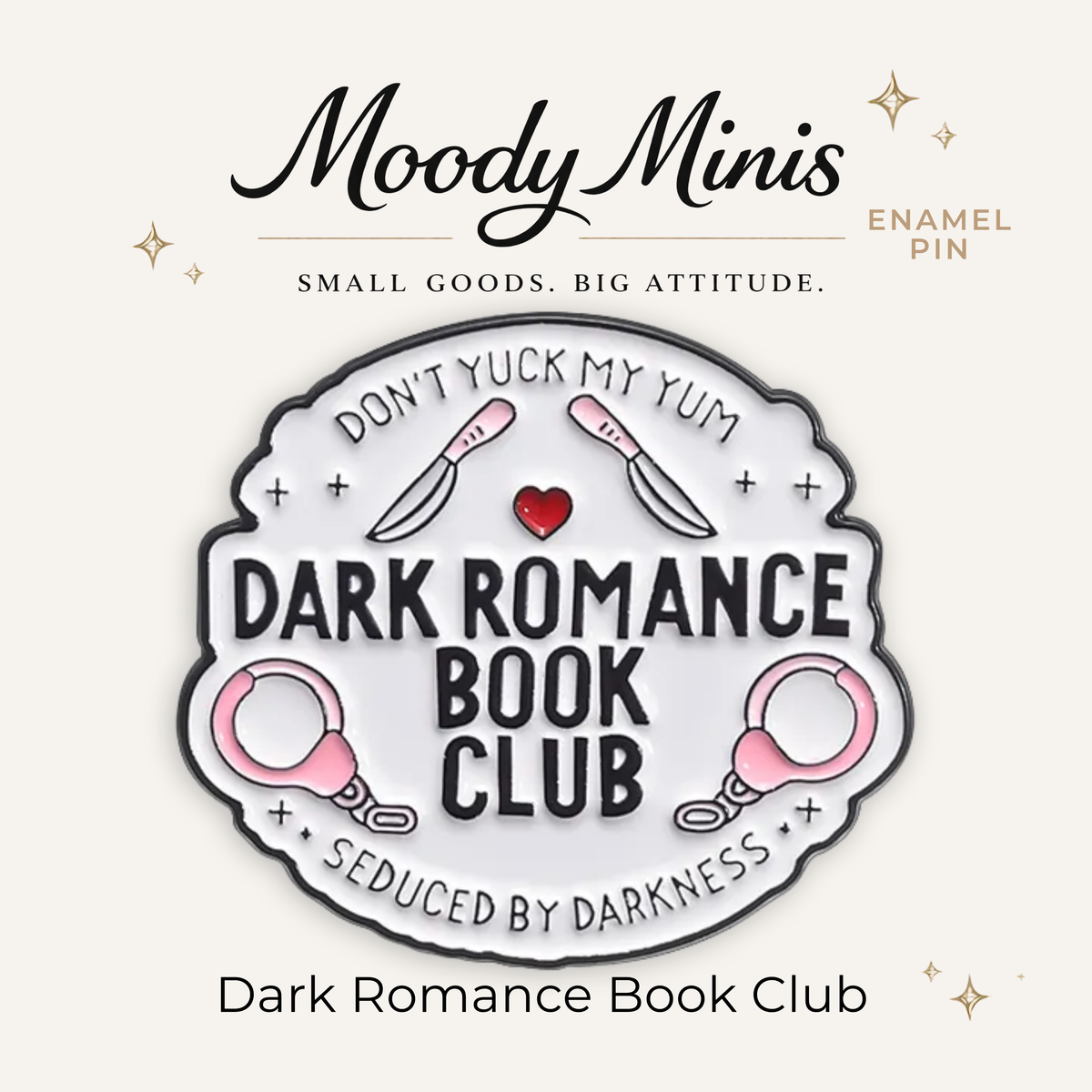Dark Romance Book Club Enamel Pin