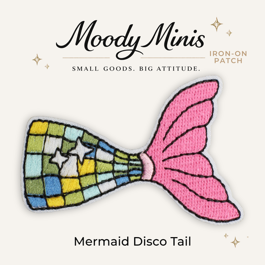 Mermaid Tail Embroidered Patch- RTS