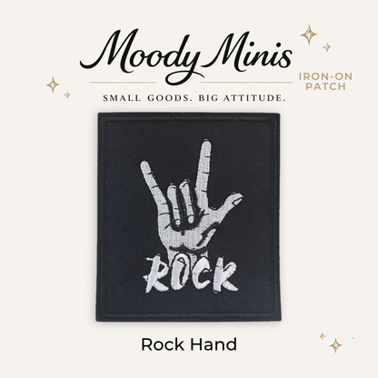 Rock Hand Embroidered Patch