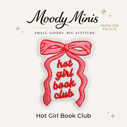Hot Girl Book Club Embroidered Patch- RTS