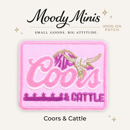 Coors & Cattle Embroidered Patch- RTS