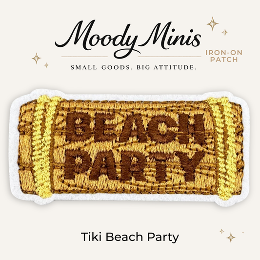 Tiki Beach Party Embroidered Patch