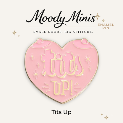 Tits Up Enamel Pin