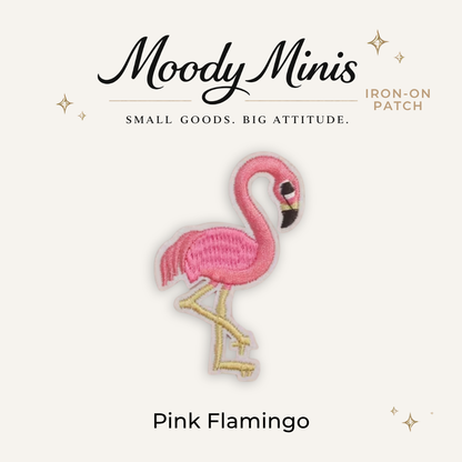 Pink Flamingo Embroidered Patch