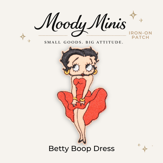 Betty Boop Dress Embroidered Patch- RTS