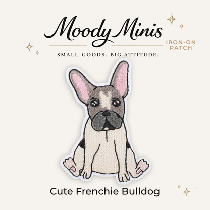 Cute Frenchie Bulldog Embroidered Patch