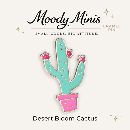 Desert Bloom Cactus Enamel Pin