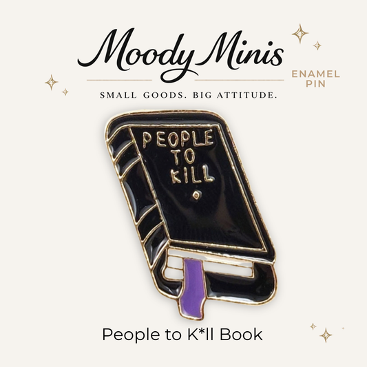People to K*ll Book Enamel Pin