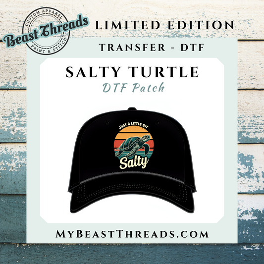 Salty Turtle DTF Patch - RTS/MTO
