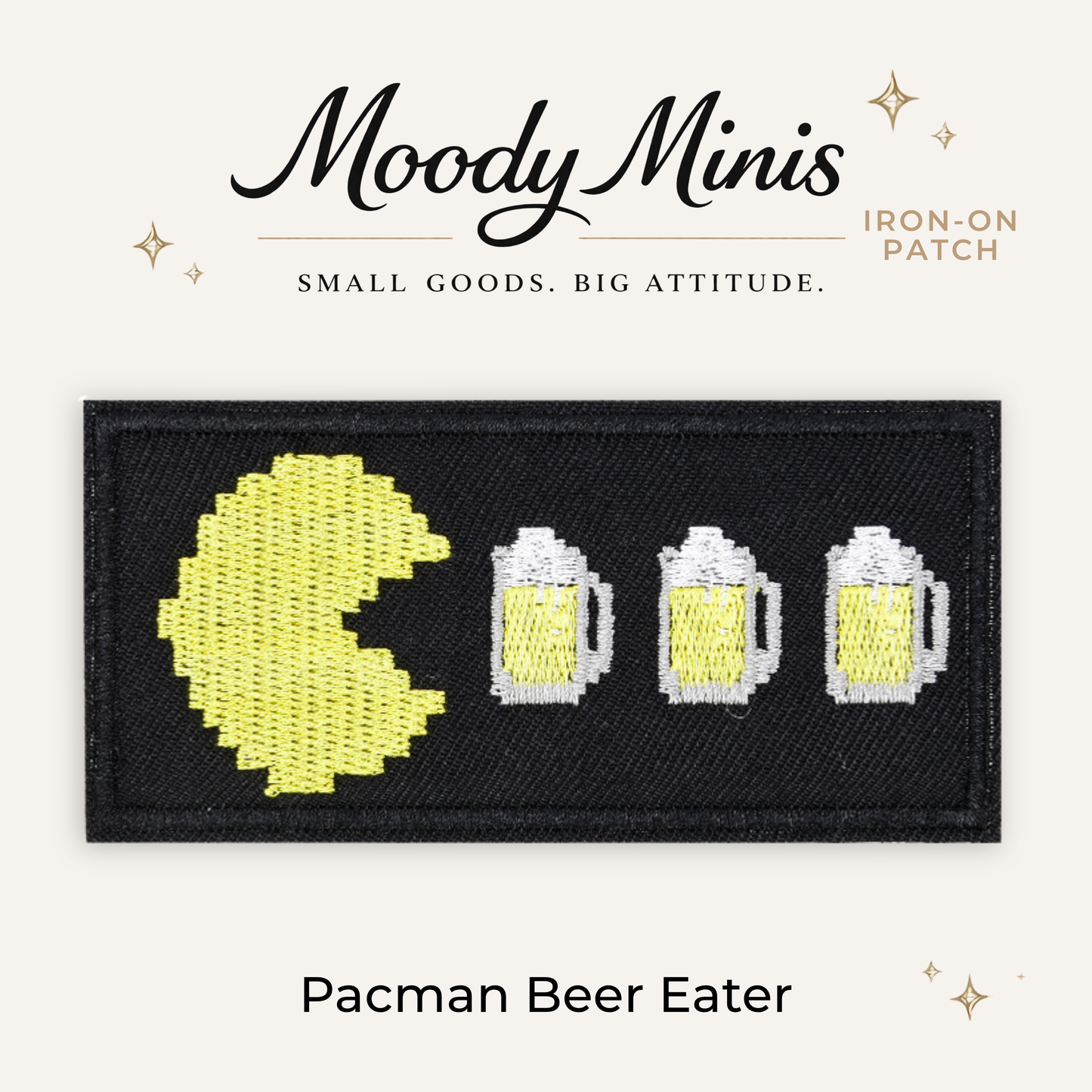 Pacman Beer Eater Embroidered Patch