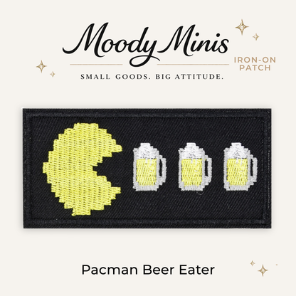 Pacman Beer Eater Embroidered Patch