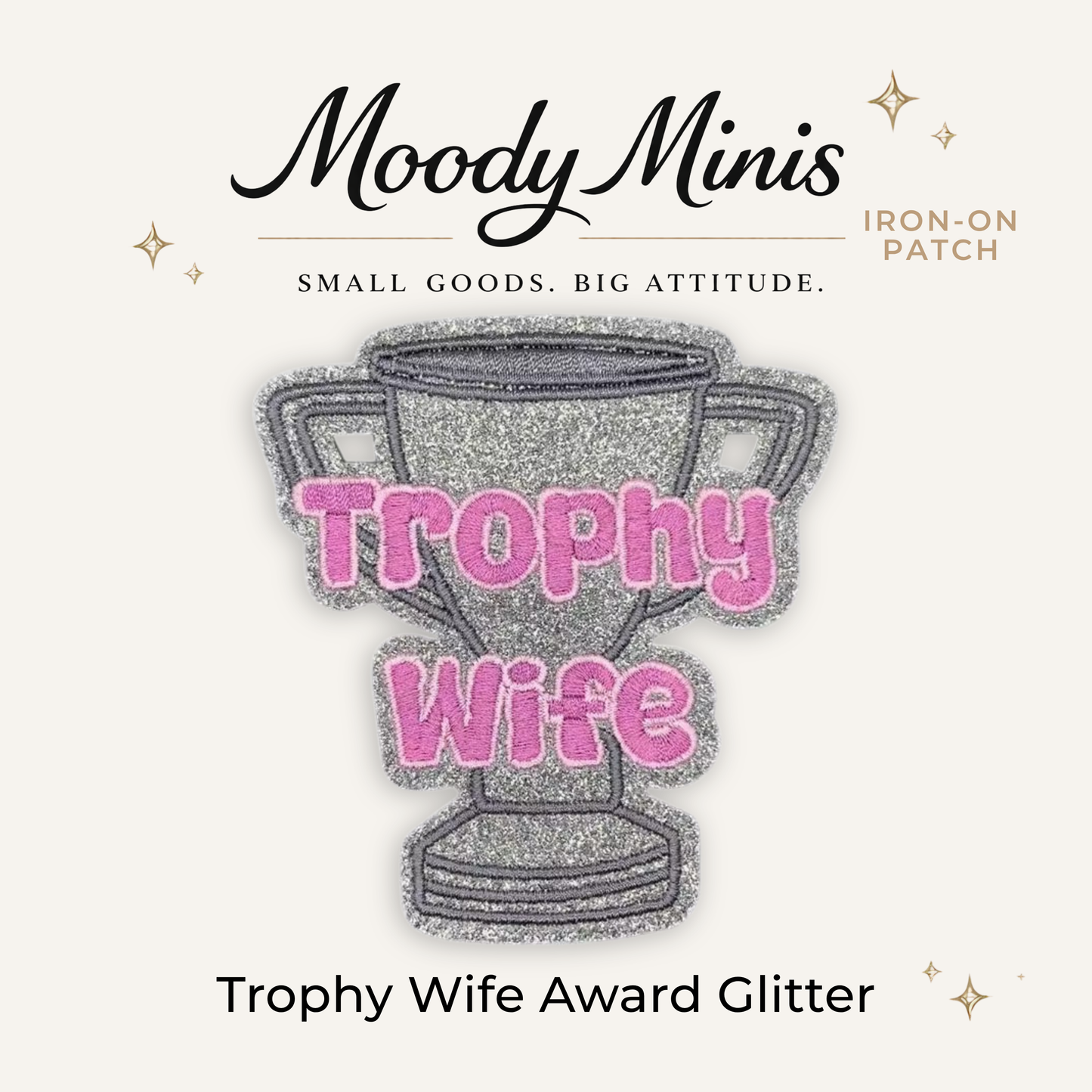 Trophy Wife Award Embroidered Patch