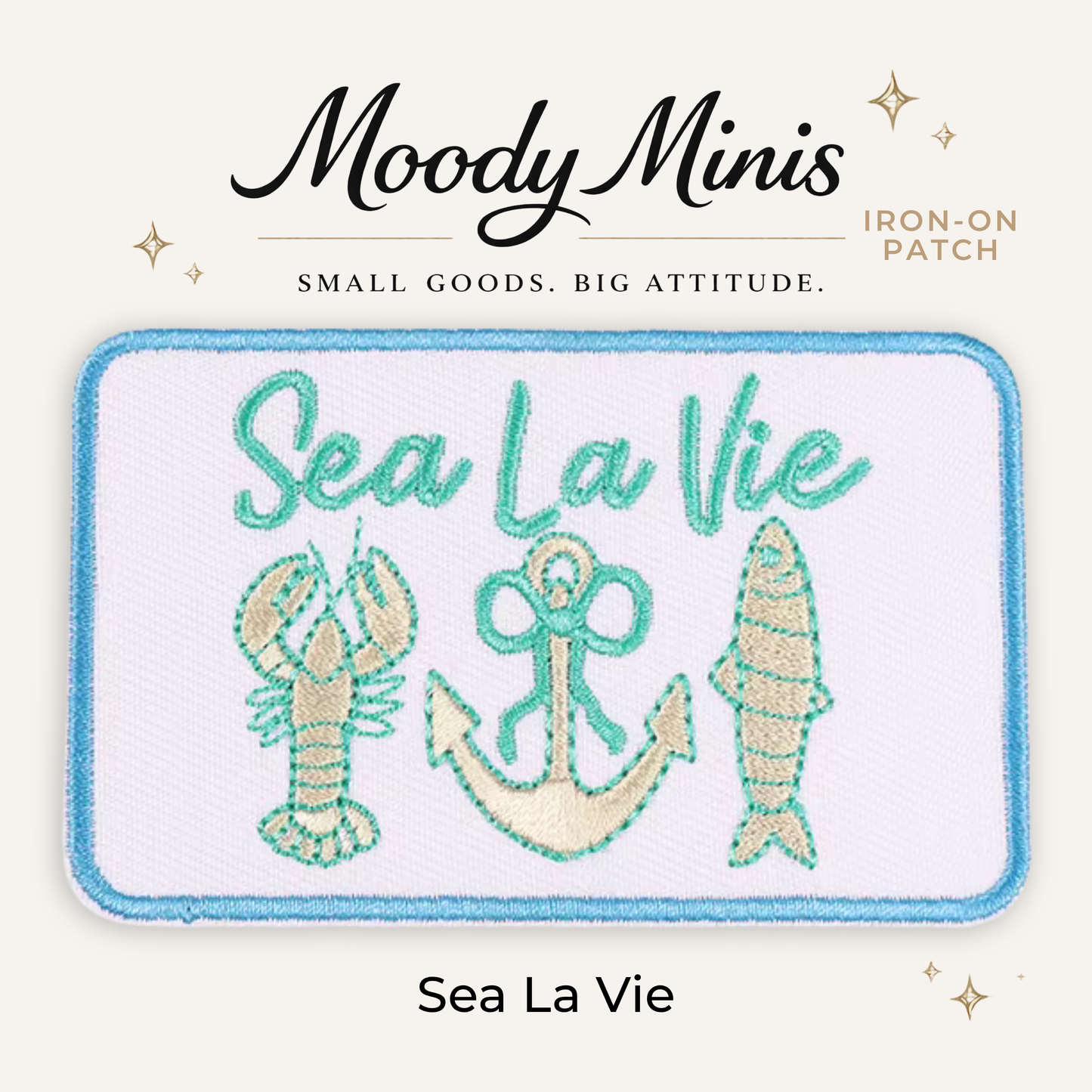 Sea La Vie Embroidered Patch