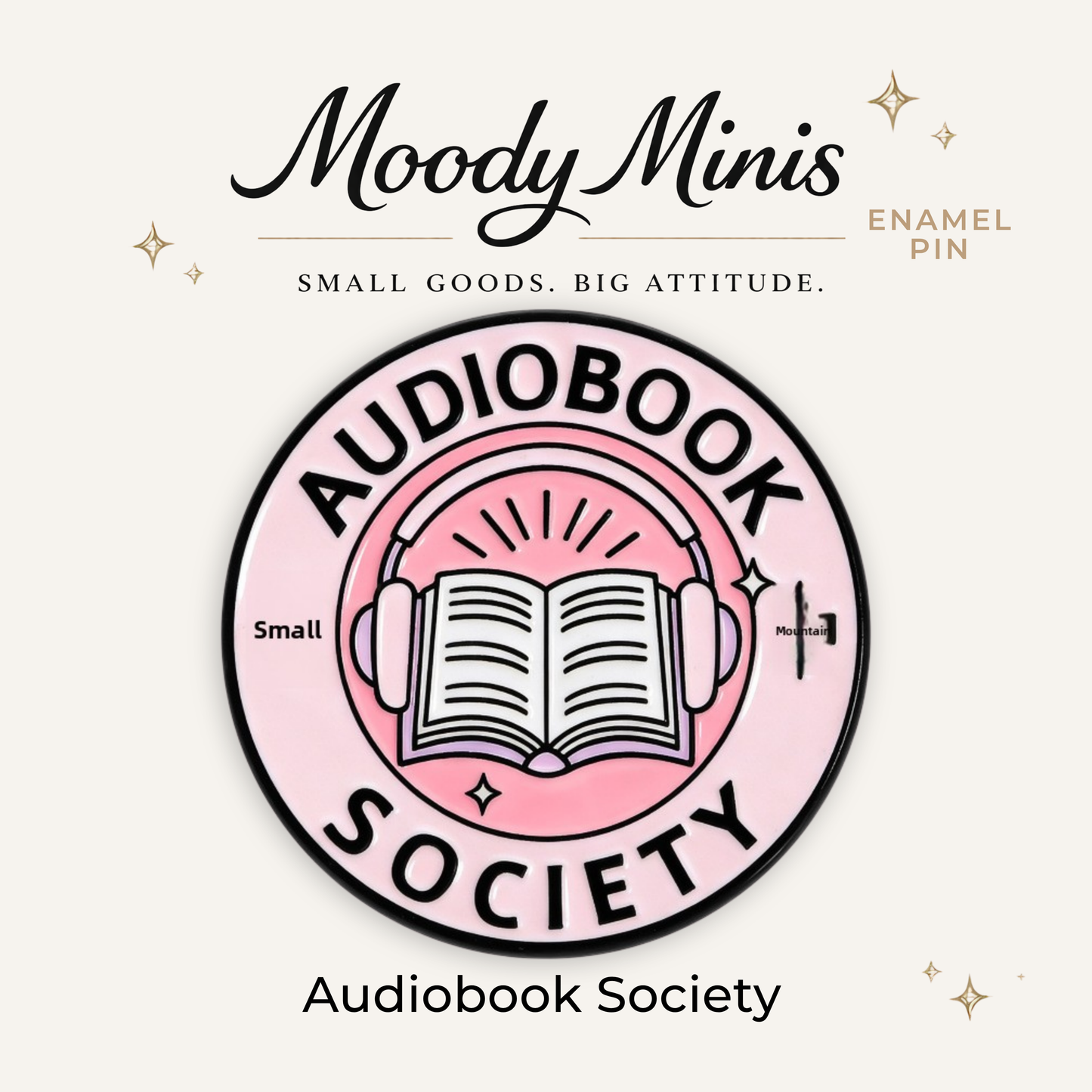 Audiobook Society Enamel Pin