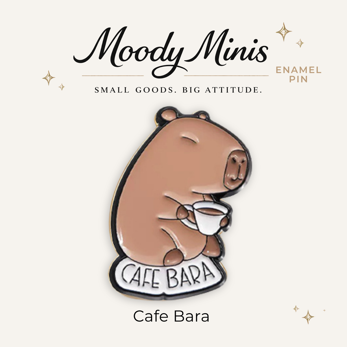 Cafe Bara Enamel Pin