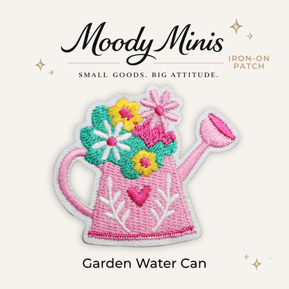 Garden Water Can Embroidered Patch- RTS