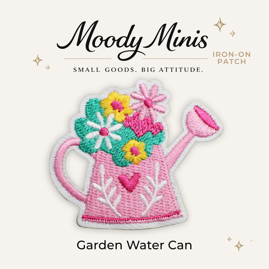 Garden Water Can Embroidered Patch- RTS