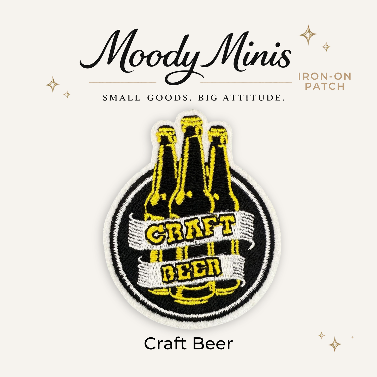 Craft Beer Embroidered Patch