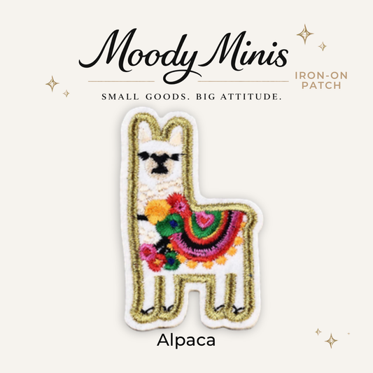 Alpaca Embroidered Patch - RTS