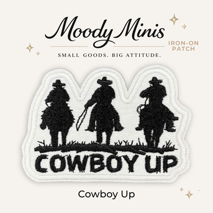 Cowboy Up Embroidered Patch