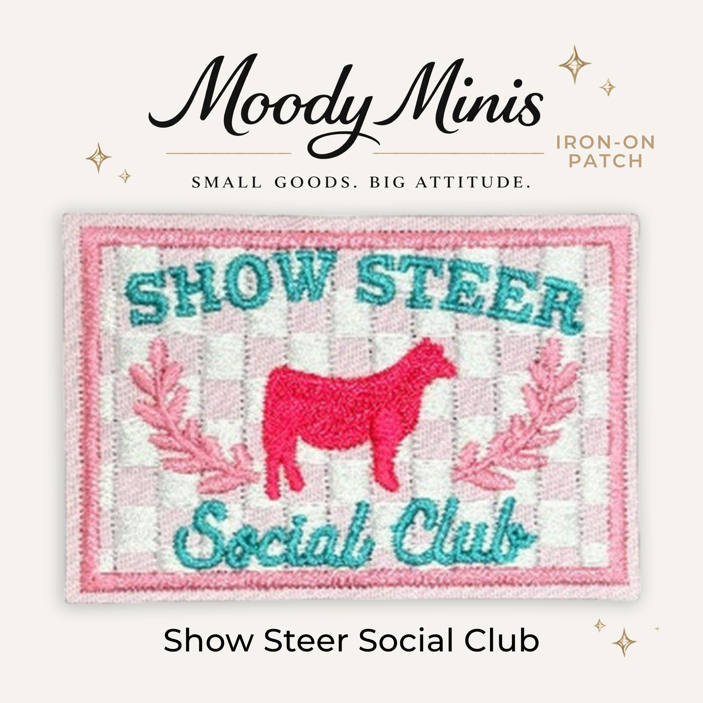 Show Steer Social Club Embroidered Patch