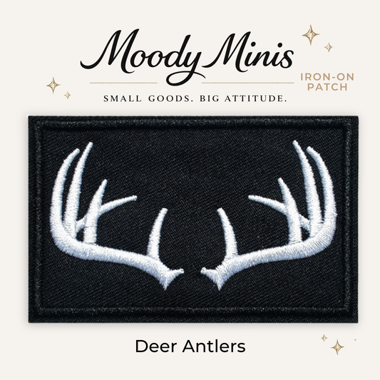 Deer Antlers Embroidered Patch- RTS