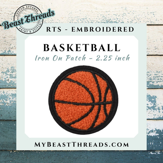 Basketball Embroidered Patch - RTS