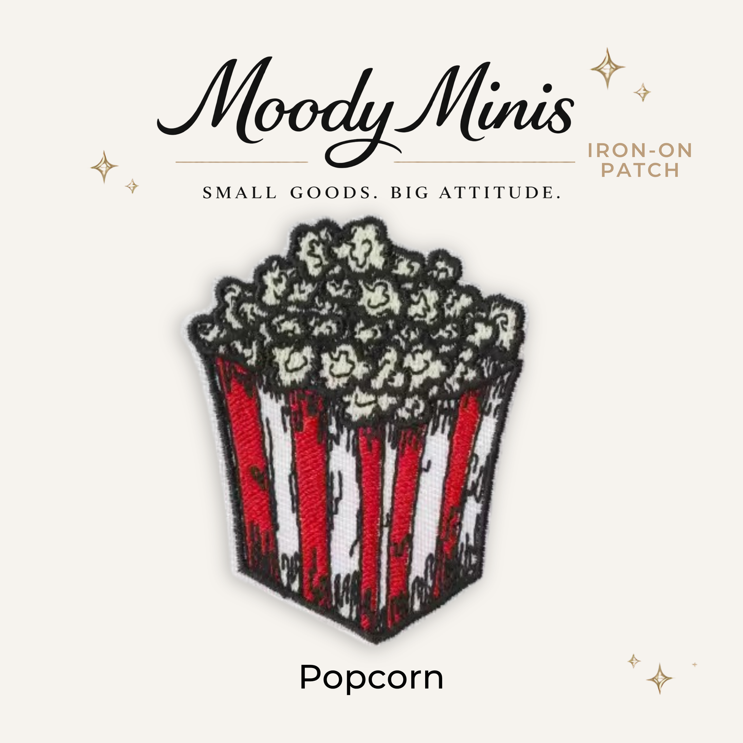 Popcorn Embroidered Patch
