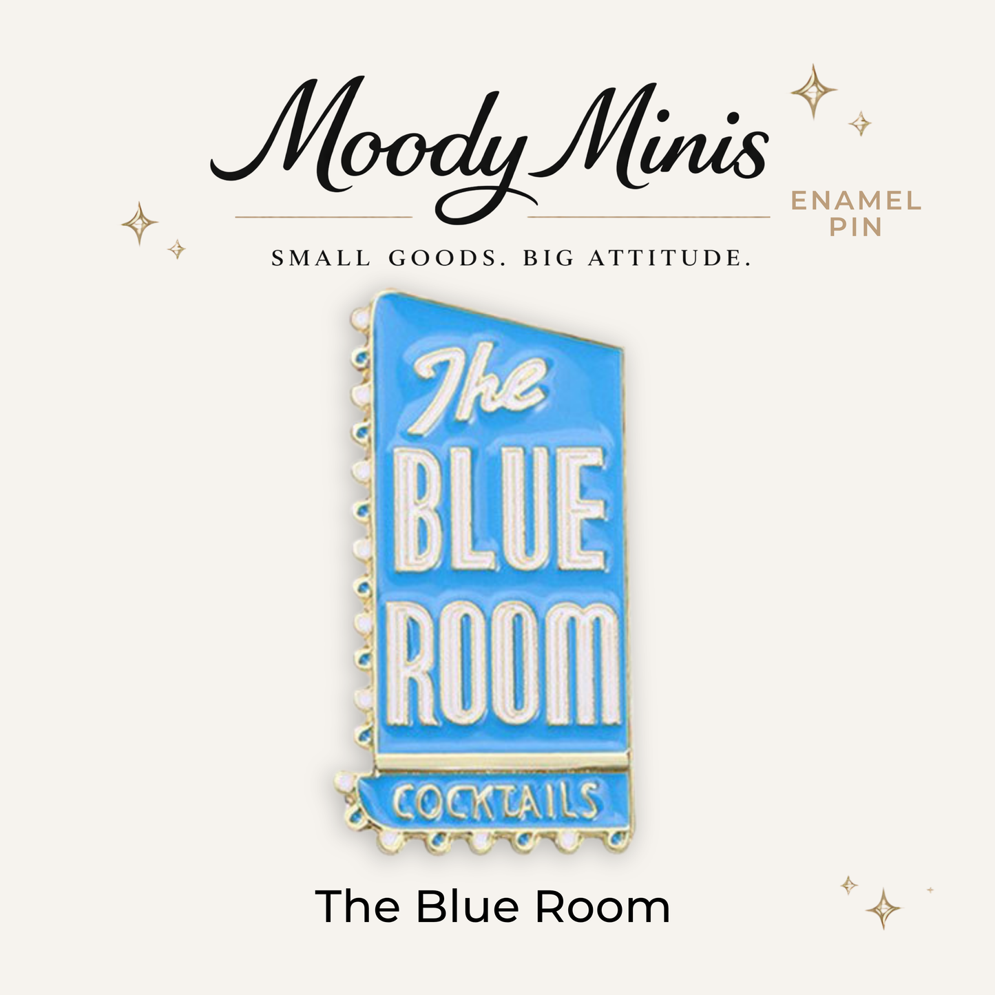 The Blue Room Cocktails Enamel Pin