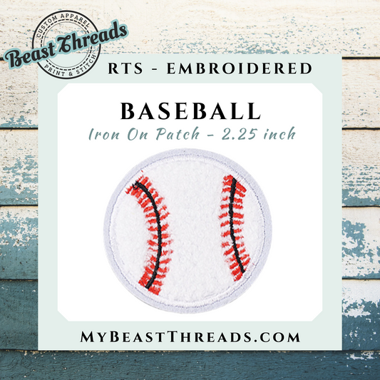 Baseball Embroidered Patch - RTS