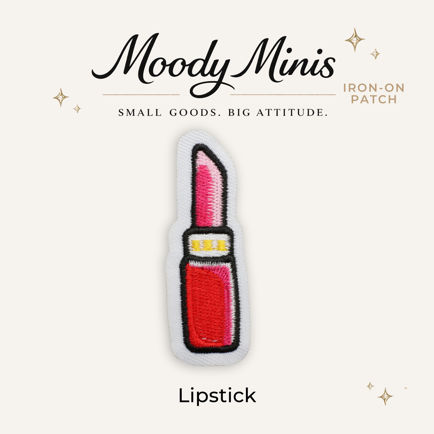Lipstick Embroidered Patch- RTS