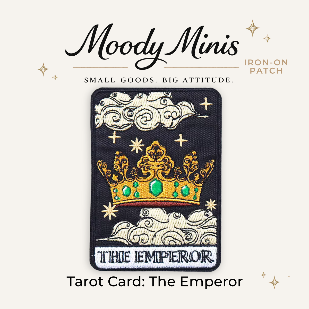 Tarot Card: The Emperor Embroidered Patch