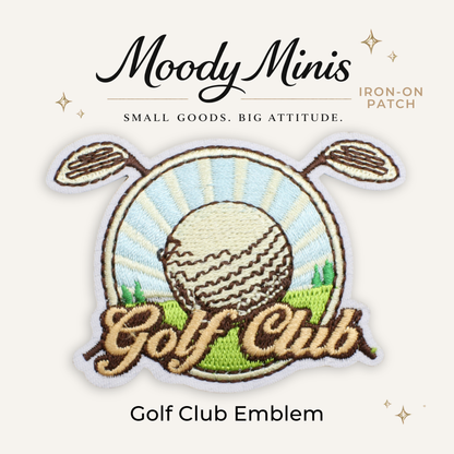 Golf Emblem Embroidered Patch