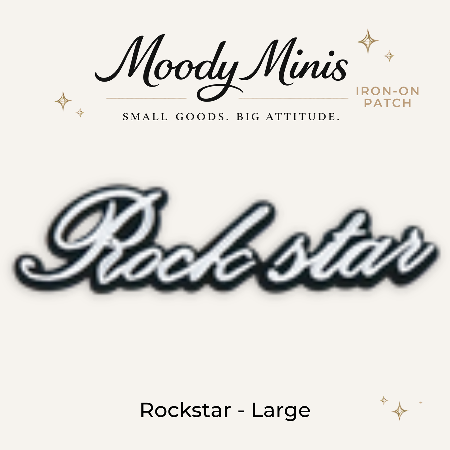 Rockstar Large Embroidered Patch- RTS