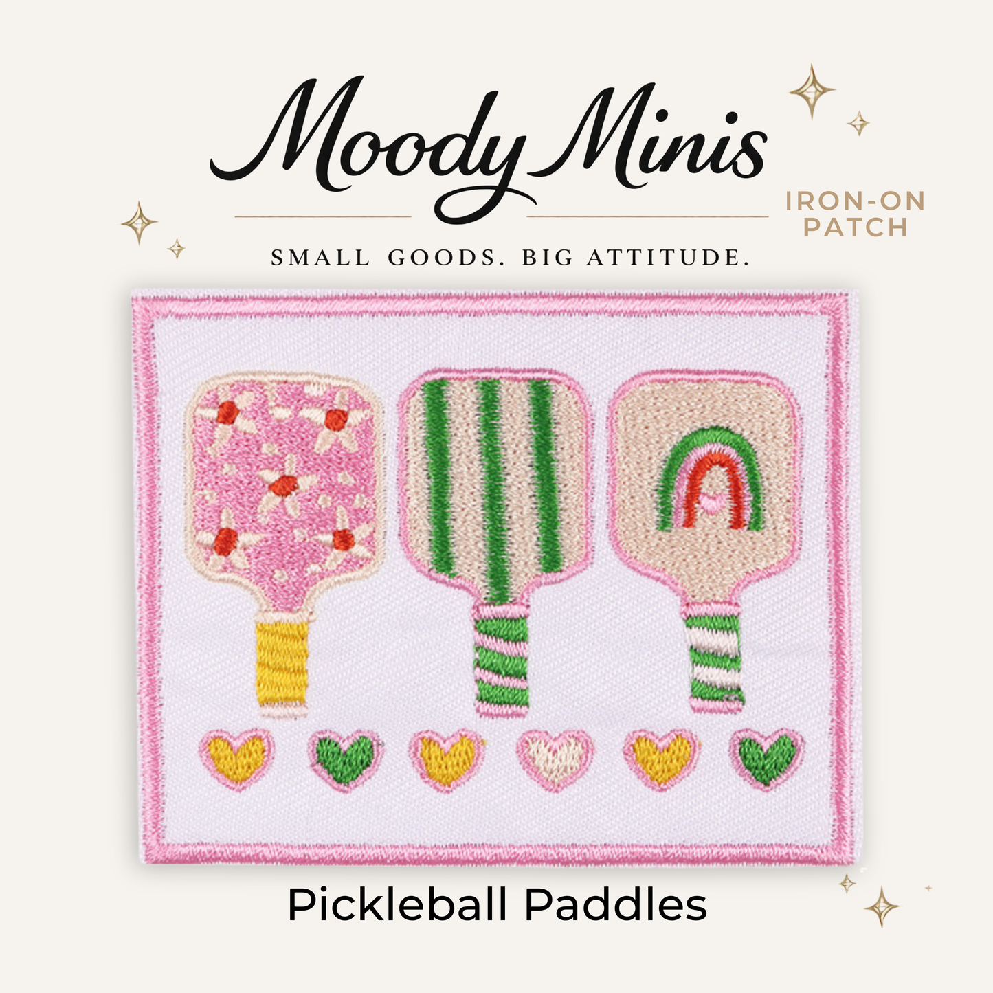 Pickleball Paddles Embroidered Patch