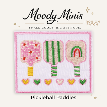 Pickleball Paddles Embroidered Patch