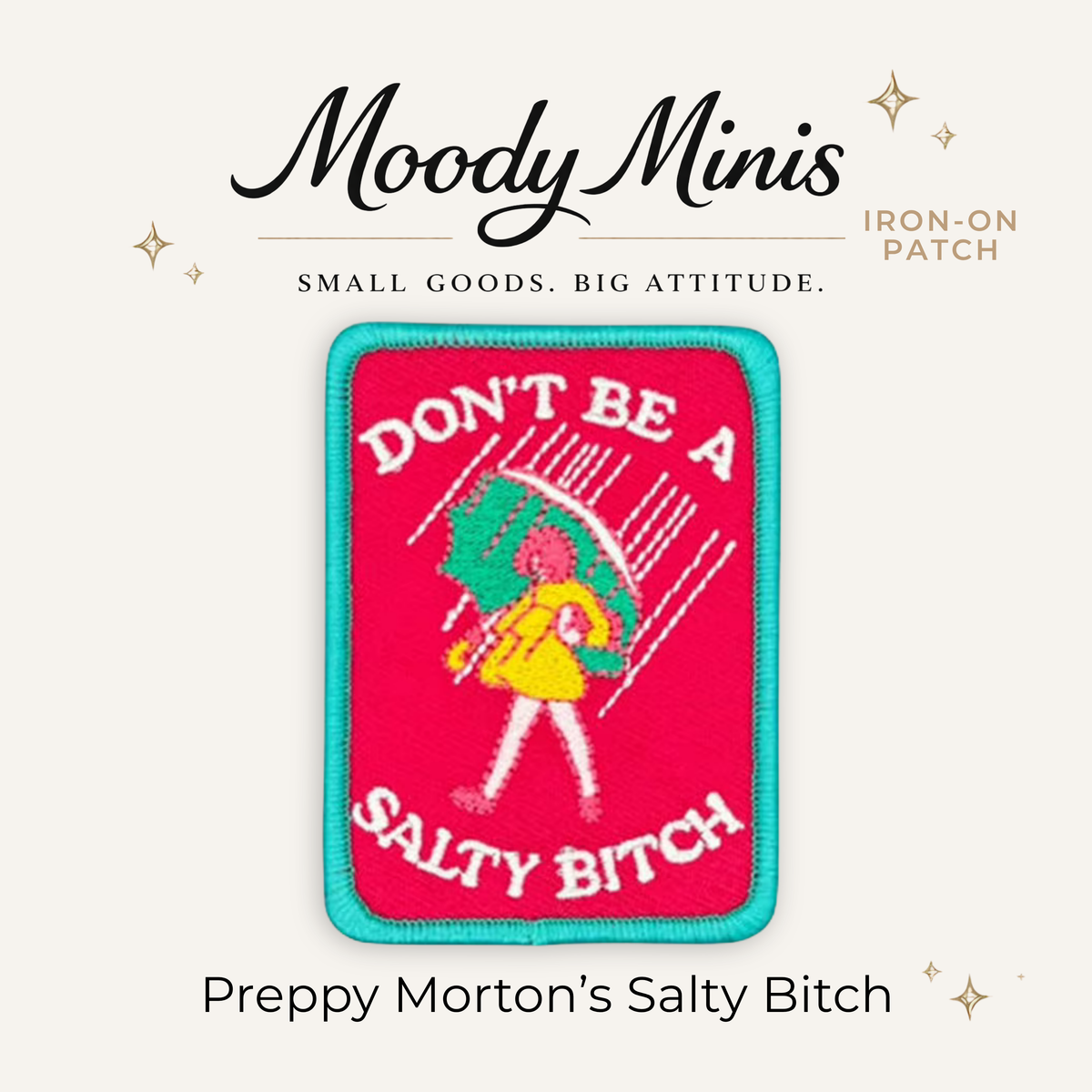 Preppy Morton's Salty Bitch Embroidered Patch