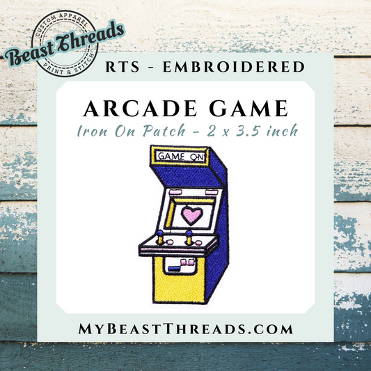 Arcade Game Embroidered Patch- RTS