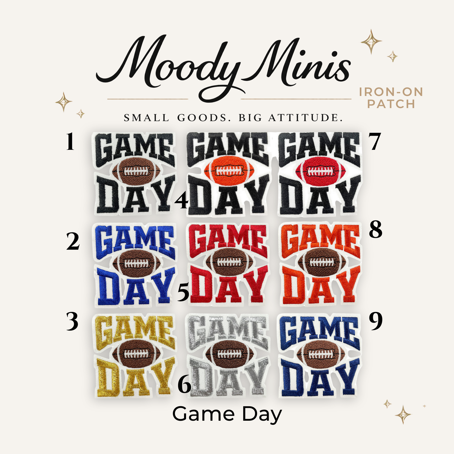 Game Day Embroidered Patch- RTS