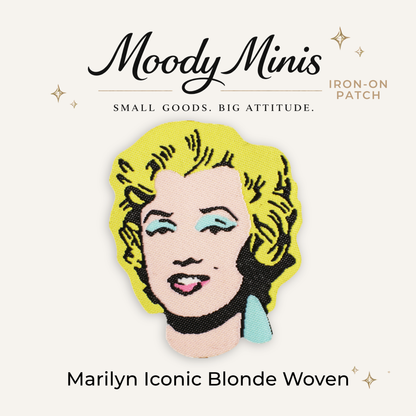 Marilyn Iconic Blonde Embroidered Patch