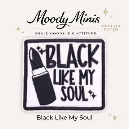 Black Soul Embroidered Patch- RTS