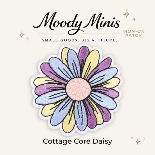 Cottage Core Daisy Embroidered Patch