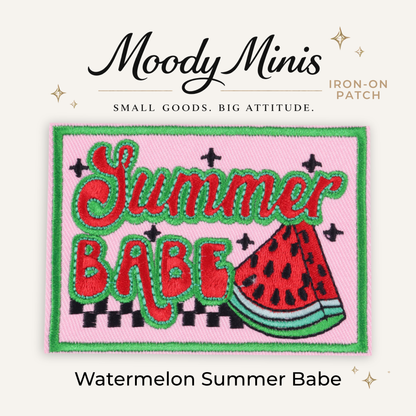 Watermelon Summer Babe Embroidered Patch