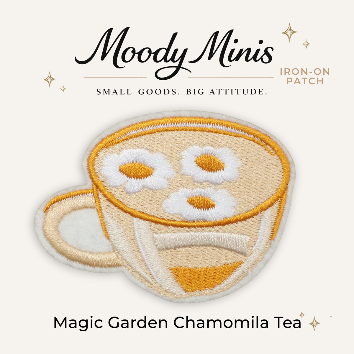 Magic Garden Chamomile Tea Embroidered Patch