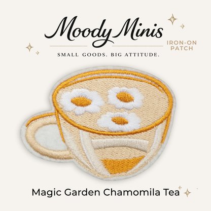 Magic Garden Chamomile Tea Embroidered Patch