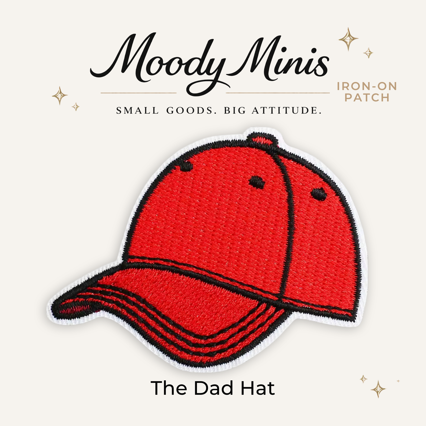 The Dad Hat Embroidered Patch