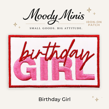 Birthday Girl Embroidered Patch