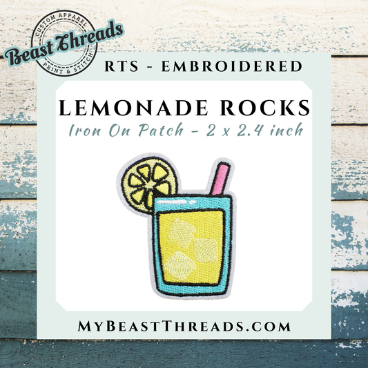 Lemonade Rocks Embroidered Patch- RTS