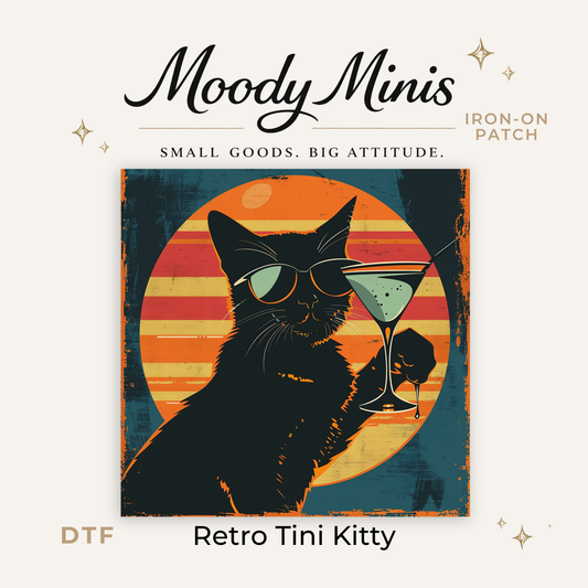 Retro Tini Kitty DTF Patch - RTS/MTO