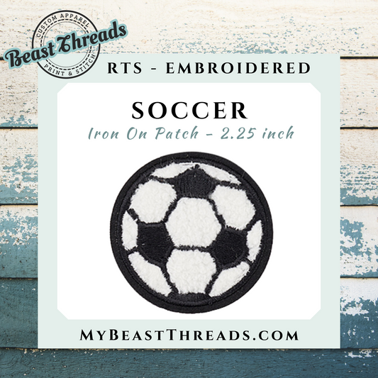 Soccer Embroidered Patch - RTS
